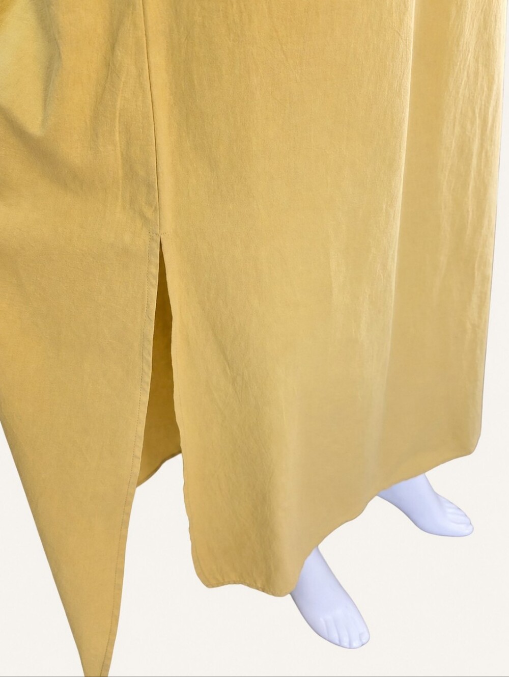 NWT Wishlist Apparel Sky Blue Butter Yellow Colorblock Cotton Maxi Dress Small - Picture 6 of 10